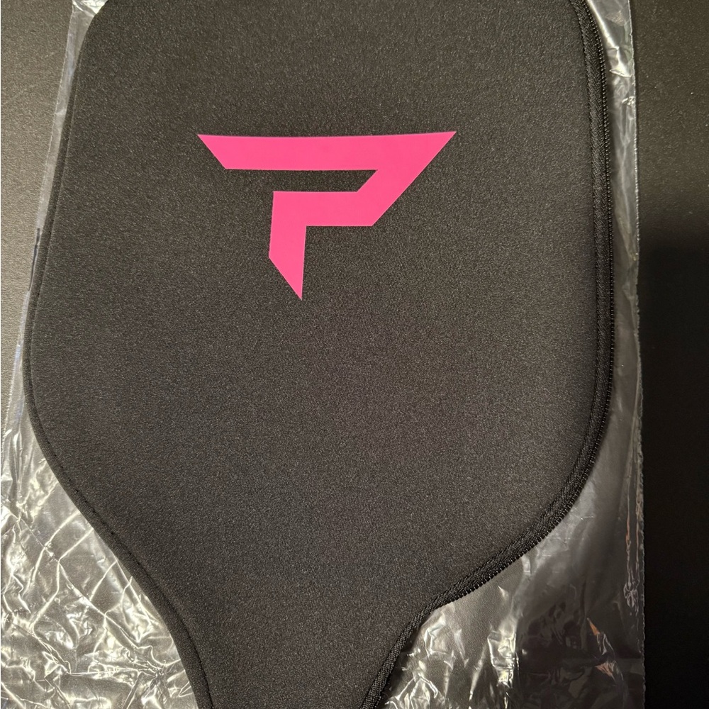 New-Paddletek Black with pink Logo Pickleball Paddle Cover
